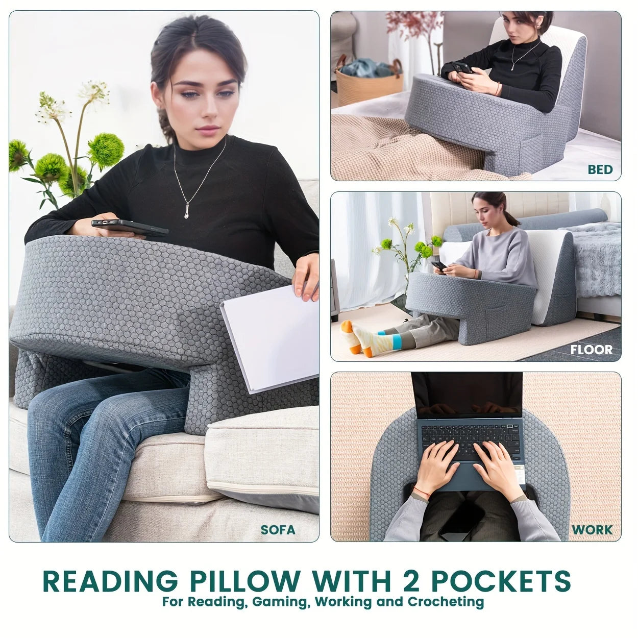 Arm Rest Reading Pillow